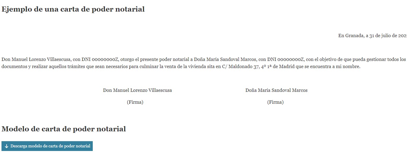 Carta De Poder Notarial Tipos De Cartas Actualizado 2022 3776